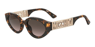 Moschino MOS160/S women Havana Oval Sunglasses