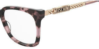 Moschino MOS627 women Havana Geometric Eyeglasses