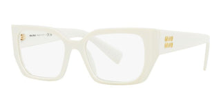 Miu Miu MU03VV women White Geometric Eyeglasses