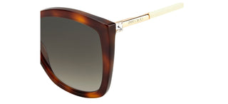 Jimmy Choo NAT/S women Havana Cat Eye Sunglasses