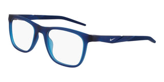 Nike NIKE 7056 men Blue Rectangle Eyeglasses