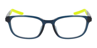 Nike NIKE 7277 men Blue Rectangle Eyeglasses