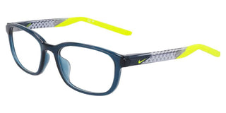 Nike NIKE 7277 men Blue Rectangle Eyeglasses