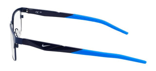 Nike NIKE 8154 men Blue Rectangle Eyeglasses