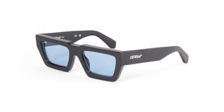 Off-White OERI129 MANCHESTER unisex Black Rectangle Sunglasses