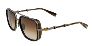 Balmain OFFICIER unisex Black Geometric Sunglasses