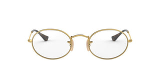 Ray-Ban OVAL METAL RX 3547V unisex Gold Round Eyeglasses