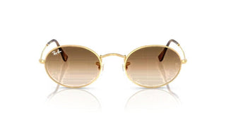 Ray-Ban OVAL RB 3547 unisex Gold Round Sunglasses