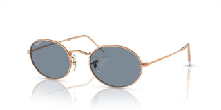 Ray-Ban OVAL RB 3547 unisex Rose gold Round Sunglasses