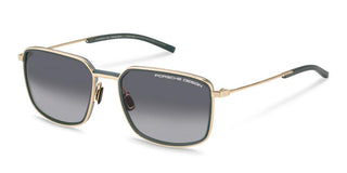 Porsche Design P8941 unisex Gold Squared Sunglasses