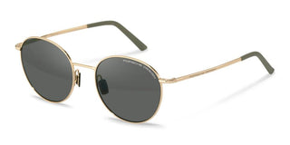 Porsche Design P8969 unisex Gold Round Sunglasses