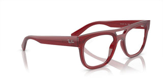 Ray-Ban PHIL RX 7226 unisex Red Squared Eyeglasses