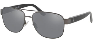 Polo Ralph Lauren PH 3122 men Ruthenium Pilot Sunglasses