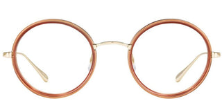 Garrett Leight PLAYA women Brown Round Eyeglasses