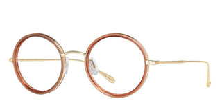 Garrett Leight PLAYA women Brown Round Eyeglasses