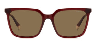 Polaroid PLD 4163/S women Red Squared Sunglasses