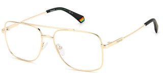 Polaroid PLD D451 men Gold Rectangle Eyeglasses