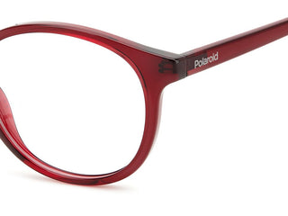 Polaroid PLD D498 unisex Red Geometric Eyeglasses