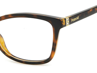 Polaroid PLD D505 unisex Havana Geometric Eyeglasses