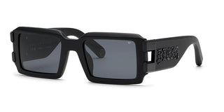 Philipp Plein PLEIN EAGLE SPP129V unisex Black Visor Sunglasses