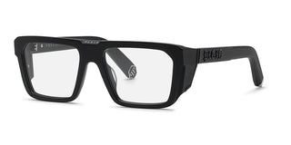 Philipp Plein PLEIN MASTER VPP142M unisex Black Rectangle Eyeglasses