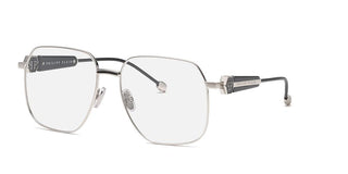 Philipp Plein PLEIN QUEEN VPP126S unisex Silver Geometric Eyeglasses