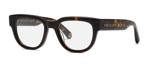 Philipp Plein PLEIN STARLIGHT VPP146M unisex Havana Squared Eyeglasses