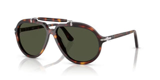 Persol PO 0202S unisex Havana Pilot Sunglasses