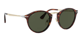 Persol PO 3166S men Havana Round Sunglasses