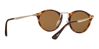 Persol PO 3166S men Havana Round Sunglasses