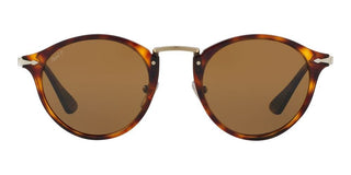 Persol PO 3166S men Havana Round Sunglasses