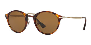 Persol PO 3166S men Havana Round Sunglasses