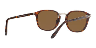 Persol PO 3186S men Havana Geometric Sunglasses