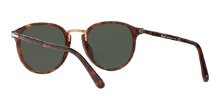 Persol PO 3210S men Havana Round Sunglasses