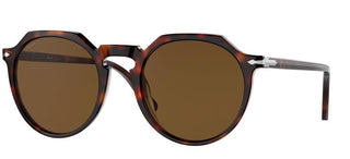 Persol PO 3281S unisex Havana Round Sunglasses