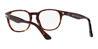 Persol PO 3283V men Havana Geometric Eyeglasses