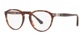 Persol PO 3286V men Havana Round Eyeglasses