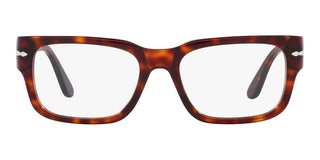 Persol PO 3315V men Havana Squared Eyeglasses