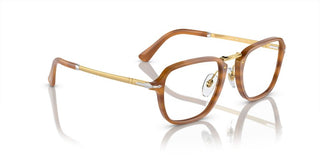 Persol PO 3331V unisex Brown Geometric Eyeglasses