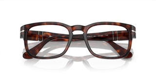 Persol PO 3334V unisex Havana Squared Eyeglasses