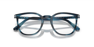 Persol PO 3338V unisex Blue Geometric Eyeglasses