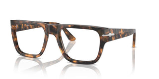 Persol PO 3348V unisex Havana Geometric Eyeglasses