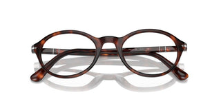 Persol PO 3351V unisex Havana Round Eyeglasses