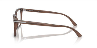 Prada Prada Pr 14wv Men Brown Geometric Eyeglasses