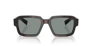 Prada PR 02ZS men Brown Geometric Sunglasses