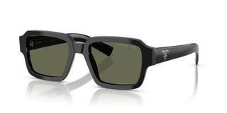 Prada PR 02ZS men Black Geometric Sunglasses