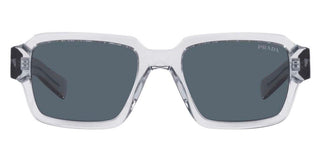 Prada PR 02ZS men Grey Geometric Sunglasses