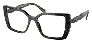 Prada PR 03ZV women Black Geometric Eyeglasses