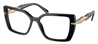 Prada PR 03ZV women Black Geometric Eyeglasses