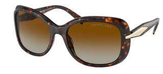 Prada PR 04ZS women Havana Geometric Sunglasses